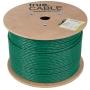 trueCABLE Cat6A Riser (CMR), 1000ft, Green, 23AWG 4 Pair Solid Bare Copper, 750MHz, ETL Listed, Unshielded Twisted Pair (UTP), Bulk Ethernet Cable