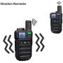 Retevis RB15 Vibration Walkie Talkies for Adults,Rechargeable Long Range Two Way Radios,Small Mini,Portable,Hands Free,Remote Emergency Alarm for Church Retail Business(5 Pack)