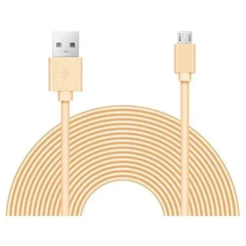 25ft Power Extension Cable Compatible with Many Smart Devices - Gold Color -
