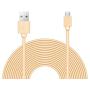 25ft Power Extension Cable Compatible with Many Smart Devices - Gold Color -