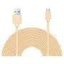 25ft Power Extension Cable Compatible with Many Smart Devices - Gold Color -
