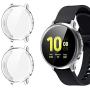 2 Pack Screen Protector Case for Samsung Galaxy Active 2 40mm, All-Around TPU Anti-Scratch Flexible Case Soft Protective Bumper Cover for Samsung Galaxy Watch Active 2. Clear (40mm)
