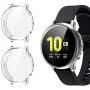 2 Pack Screen Protector Case for Samsung Galaxy Active 2 40mm, All-Around TPU Anti-Scratch Flexible Case Soft Protective Bumper Cover for Samsung Galaxy Watch Active 2. Clear (40mm)