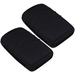 Lcyam Remote Key Fob Covers Durable Silicone Case Fits for 3 4 Button Keys on Side 2019 2020 Mazda 3 CX-30 CX-5 CX-9 Mazda 6 (Black Black)