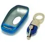 Royalfox(TM) 4 5 Buttons TPU Smart keyless Entry Remote Key Fob case Cover Keychain for Ford Mustang F-150 F-450 Explorer Taurus Fusion Edge,Lincoln MKZ MKC MKX (Blue)