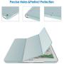 JETech Case for iPad (9.7-Inch, 2018/2017 Model, 6th/5th Generation), Smart Cover Auto Wake/Sleep, Light Blue