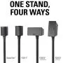 Sanus Wireless Sonos Speaker Stand for Sonos One, Play:1, Play:3 - Audio-Enhancing Design with Built-in Cable Management - Pair (Black) - WSS22-B1 Sanus Wireless Sonos Speaker Stand for Sonos One, Play:1, Play:3 - Audio-Enhancing Design with Built-in Cable Management - Pair (Black) - WSS22-B1