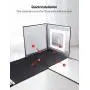 ESDDI Photo Studio Light Box 20''/50cm Adjustable Brightness Portable Folding Hook & Loop Professional Booth Table Top Photography Lighting Kit 120 Led Lights 4 Colors Backdrops