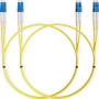 LC to LC Fiber Patch Cable Single Mode Duplex - 2m (6.56ft) - 9/125um OS1 LSZH (2 Pack) - Beyondtech PureOptics Cable Series
