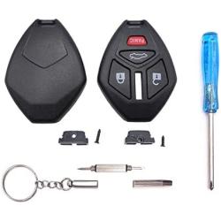 Key Fob Keyless Entry Remote Shell Case fits Mitsubishi Eclipse Lancer Endeavor Galant Outlander 4 Buttons Replacement Key Fob Cover Casing (1)