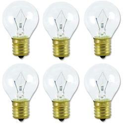 Lava Lamp Bulb 25 Watt, 6 Packs The Lava Original Replacement Bulb for 14.5-Inch/20-Ounce Lava Lamp, E17 Base 120 Volt Lava Lamp Replacement Bulbs, S11 Bulb - Dimmable - High Temp Resist - Warm White
