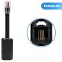 Telephone Cord Detangler, 5-Pack RFAdapter Black Anti-Tangle Phone Handset Cable 360 Degree Rotating Landline Swivel Cord