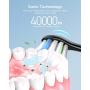 Fairywill PRO Electric Toothbrush, Ultra-Sonic Power Whitening Toothbrush with 5 Modes, Wireless Charging and Smart Timer, 8 Brush Heads with A Chargeable Travel Case