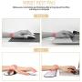 HAOCOO Ergonomic Keyboard Wrist Rest Pad and Mouse Pad Wrist Support Set with Non-Slip Backing Memory Form-Filled, Easy-Typing and Pain Relief for Gaming Office Computer Laptop(Black Gold Mix Marble)