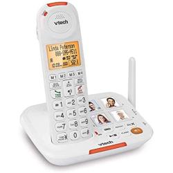 VTech SN5127 Amplified Cordless Senior Phone System with 90DB Extra-Loud Visual Ringer, Big Buttons & Large Display