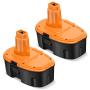 Upgraded 2 Pack 3.8Ah 18V DC9098 DC9096 Replacement Battery Compatible with Dewalt 18 Volt Battery XRP DC9096 DC9099 DC9098 DW9099 DW9098 Cordless Power Tools