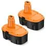 Upgraded 2 Pack 3.8Ah 18V DC9098 DC9096 Replacement Battery Compatible with Dewalt 18 Volt Battery XRP DC9096 DC9099 DC9098 DW9099 DW9098 Cordless Power Tools