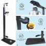Foot Operated Soap Dispenser Hand Sanitizer Dispensers Stand Kit Non-Contact Adjustable with Pedal Refillable Soap Bottles for Office Toilet Restaurant