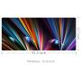 Benvo Extended Mouse Pad Large Gaming Mouse Pad- 35.4x15.7x0.12 inch Computer Keyboard Mouse Mat Non-Slip Mousepad Rubber Base and Stitched Edges for Game Players, Office, Study, Rainbow Line Design