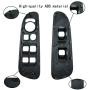Window Switch Bezel Fits for Dodge Ram 1500 2500 3500 2002-2010, Driver Passenger Side Master Panel Door Gray OEM Replacement 5HZ71XDVAD 5HZ71XDVAE 68171680AA 56049805AB 641-00653L