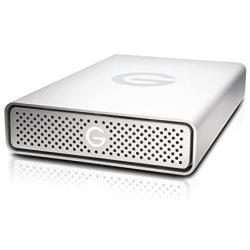 G-Technology 4TB G-DRIVE USB 3.0 Desktop External Hard Drive, Silver - Compact, High-Performance Storage - 0G03594-1