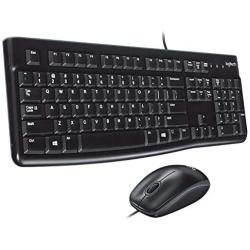 Logitech Desktop MK120 Durable, Comfortable, USB Mouse and Keyboard Combo