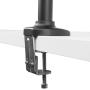 DM2000 Dual Monitor Desktop Mount – 13-inch to 27-inch Displays – Tilts, Swivels, and Rotates for Different Screen Orientations