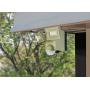 LB1870CH700 Lumen Battery Operated Ultra Bright LED Motion Security, Motion Sensor, Motion Activated Flood Light, Wall or Eave Mount Twin Head includes L-bracket for easy mounting Champaign finish