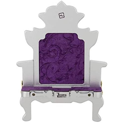 Throne BookChair Book Stand iPad Tablet eReader Holder Reading Rest Book Lover Gift – Silver