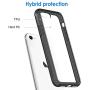 JETech Case for iPhone SE 2020 2nd Generation, iPhone 8 and iPhone 7, 4.7-Inch, Shockproof Bumper Cover, Anti-Scratch Clear Back (Dark Grey)