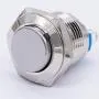 Twidec / 16mm Waterproof Stainless Steel Metal Shell Momentary Raised Top Push Button Switch 3A/12~250V SPST 1NO Start Button for car Modification Switch（Quality Assurance for 1 Years） M-16-T-G