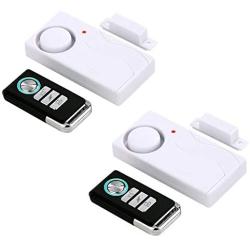 HENDUN Wireless Door Alarm with Remote, Windows Open Alarms,Home Security Sensor, Pool Alarm for Kids Safety, Prevent Robbery (2 Pack)
