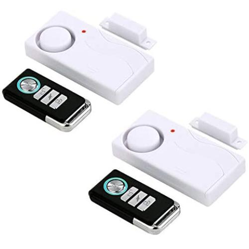 HENDUN Wireless Door Alarm with Remote, Windows Open Alarms,Home Security Sensor, Pool Alarm for Kids Safety, Prevent Robbery (2 Pack)