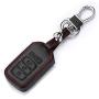 WFMJ Black Leather Smart 4 Buttons Key Chain Cover Case Fob For Honda Pilot Accord Civic CR-V CR-Z HR-V