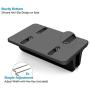 Adjustable Laptop Stand Dock | Compatible with All Laptops | Vertical Modern Aluminum Custom Fit Desktop Space-Saving (Black)