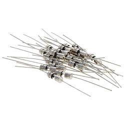 Fielect 20pcs 250V 0.5A Slow Blow Axial Lead Tube Fuse Glass Tube Fuses 3.6x10mm