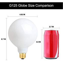 OMAYKEY 15W Dimmable Large LED Globe Bulb 100W Equivalent 1000LM, 3000K Soft White E26 Medium Base, Vintage Edison G125 Large Globe Edison Style LED Filament Light Bulb, Deep Dimming Version