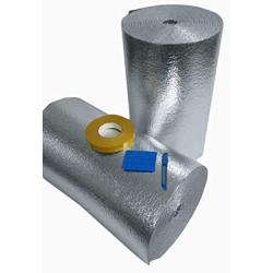 US Energy RV Comfort Kit Foil Finish (Includes 4 x 10 40 sq ft Reflective foam Insulation & 10 Foil Tape) Multipurpose Insulation for your RV by US Energy Products