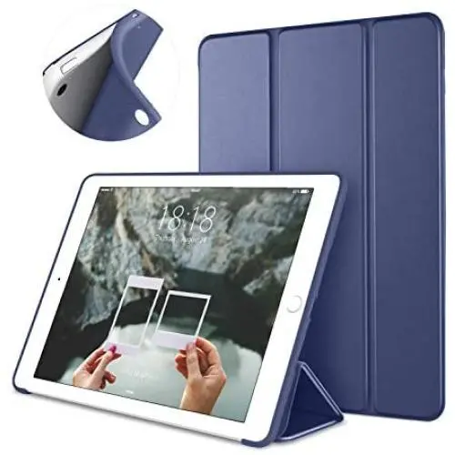 DTTO Mini Case for iPad Mini 3/2/1, (Not Compatible with Mini 5th Generation 2019) Ultra Slim Lightweight Smart Case Trifold Cover Stand with Flexible Soft TPU Back Cover [Auto Sleep/Wake],Navy Blue