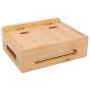 Cell Phone Stand, Multi-Device Bamboo Phone Stand Desktop Organizer Phone Tablet Charging Station for Home Office