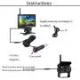 Rimoody Wireless Backup Camera Kit with 7” Monitor for Car 12-24V Trucks,Cars,SUVs,Vans,Campers Reverse Rear View Camera Night Vision Waterproof Vehicle Backup Camera Parking System with Car Charger