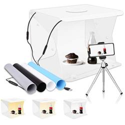 Upgrade Emart 14'' x 16'' Photography Table Top Light Box 104 LED Portable Photo Studio Shooting Tent