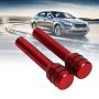 Qiilu 2Pcs Universal Car Truck Aluminum Interior Door Lock Knob Pins Cover(Red)