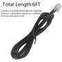 Telephone Cord kit,SINCODA 2 Pack 6ft Phone Telephone Extension Cord Cable Line Wire with Standard RJ11 6P4C Plugs for Landline Telephone,and 1PCS 2-Way RJ11 Telephone Plug to RJ11 Socket Adapter
