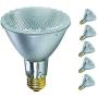 Sterl Lighting - Pack of 6 PAR30 Clear Long Neck Outdoor Security Light Bulbs Halogen , 38 Watts , 120 Volts , E26 Medium Base , 2700K , 440 Lumens