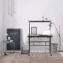Cocoarm Stand Up Computer Desk, Height Adjustable Standing Desk Sit Stand Converter Computer Desktop Workstation, Moveable with Wheels ((Host Shelf Included))