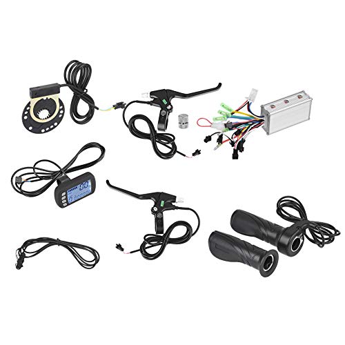 Brushless Controller Set, 24V/36V 250W/350W Brushless Motor and Controller Throttle Grip Set for Electric Scooter Bike Motor