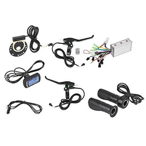 Brushless Controller Set, 24V/36V 250W/350W Brushless Motor and Controller Throttle Grip Set for Electric Scooter Bike Motor