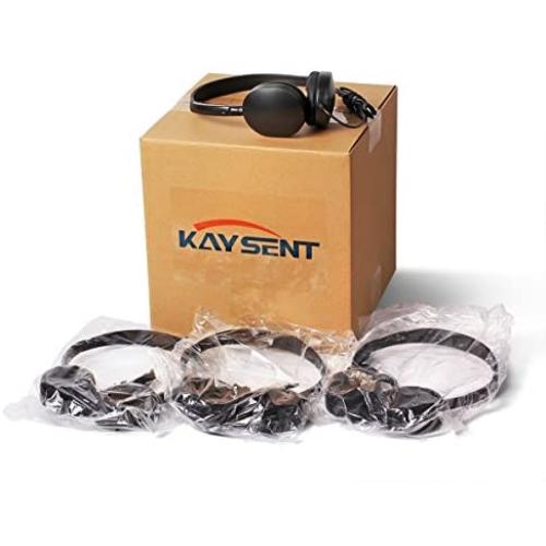 Wholesale Bulk Earphone Earbud Headphone - Kaysent(KHP-025) 25 Pack Wholesale Headphone for School,Airplane,Hospital,Students,Kids and Adults
