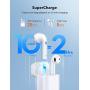 TaoTronics Wireless Earbuds Bluetooth 5.2, 4 Noise Cancelling Microphones for Clear Call, 13MM Large Drivers Wireless Headphones, in Ear Detection, IPX8 Waterproof, Fast Charge, Smart Touch Control
